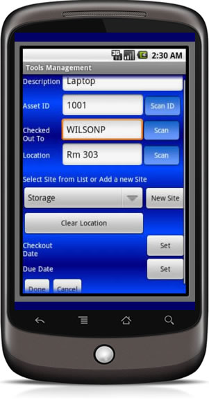 mobile inventory management app checkout