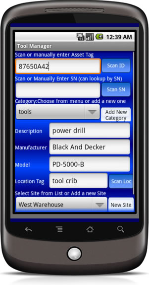 mobile inventory management app tool tracking